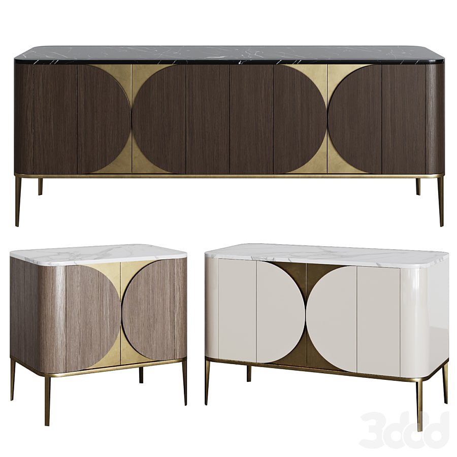 Chest of drawers and sideboard in Art Deco style 06