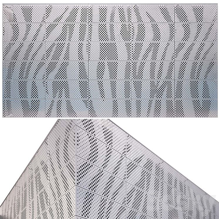 N°9 perforated metal panel