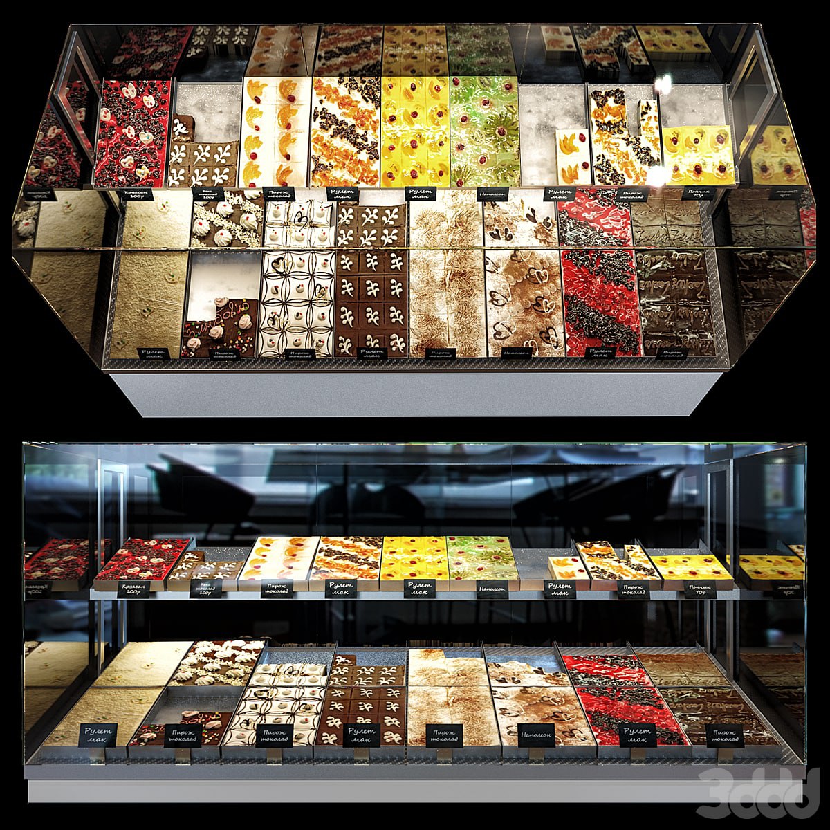 Confectionery showcase