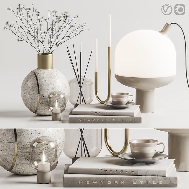 Decoration Set 001-Hauri Candleholder Arche Collection Curiosity objects