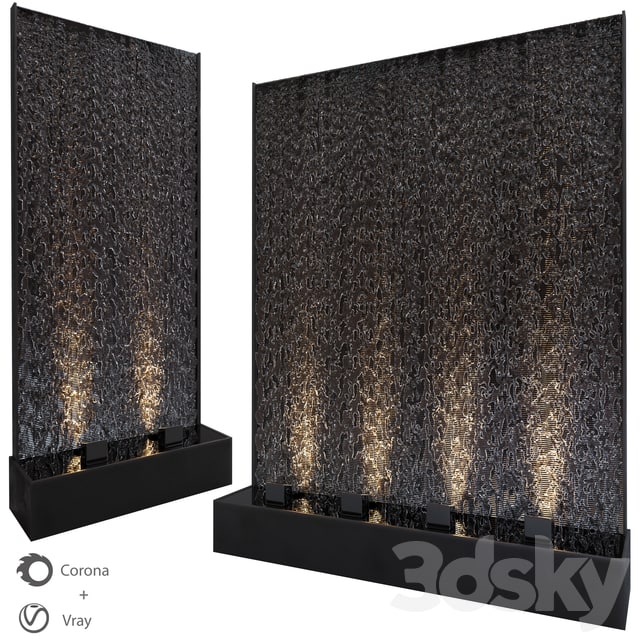 Wall water waterfall 3