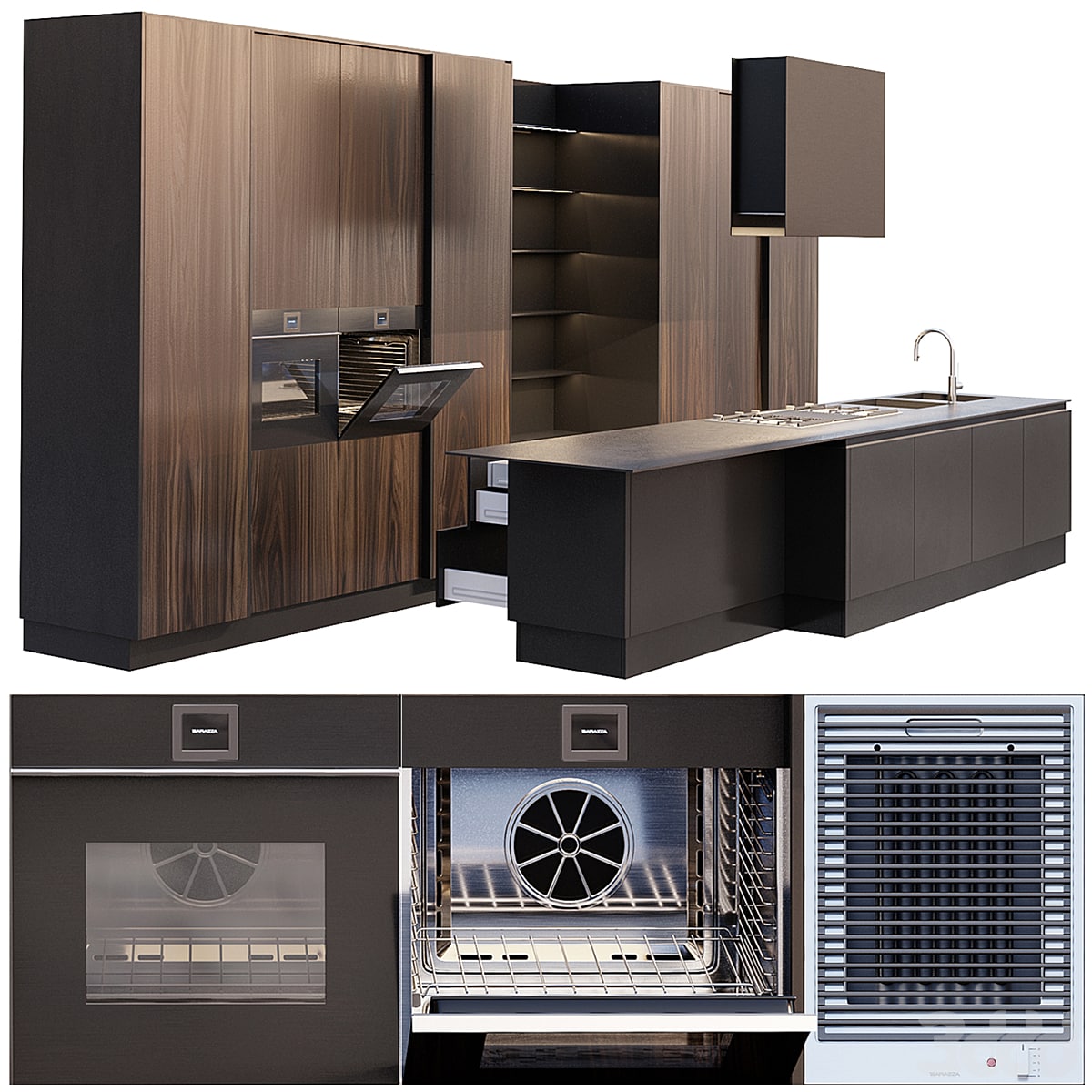 AVE Ernestomeda Emetrica kitchen & Barazza