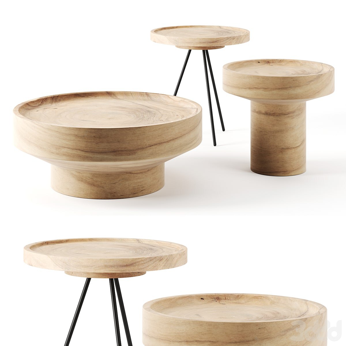 Coffee Tables Set by Green Design Gallery