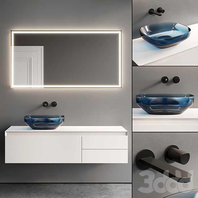 Antonio Lupi Panta Rei Vanity Unit Set 4|