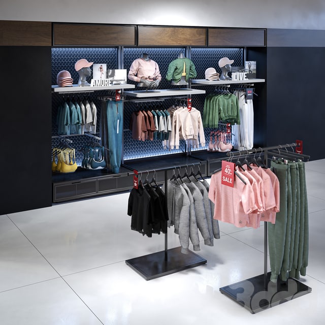 Clothes shop athletic wear 01