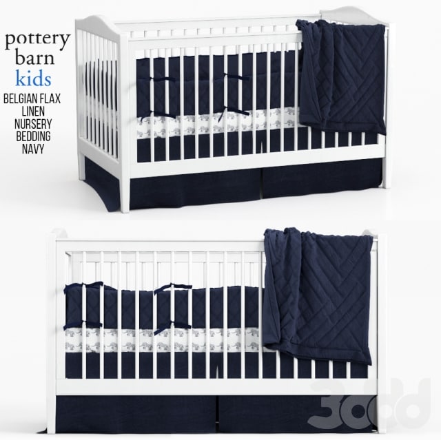 Belgian Flax Linen Nursery Bedding