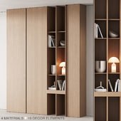 175 cabinet furniture 05 modern cupboard with decor 02