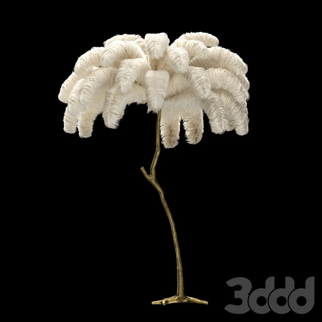 Decoration from ostrich feathers