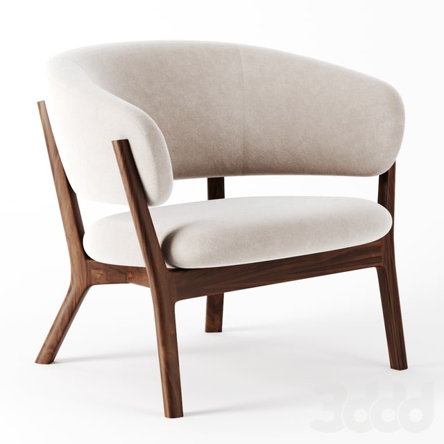 Roundish ARM Chair by Maruni