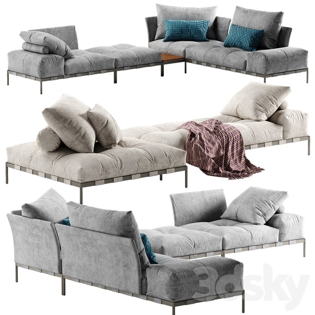 SABA ITALIA PIXEL LIGHT SOFA SET 4
