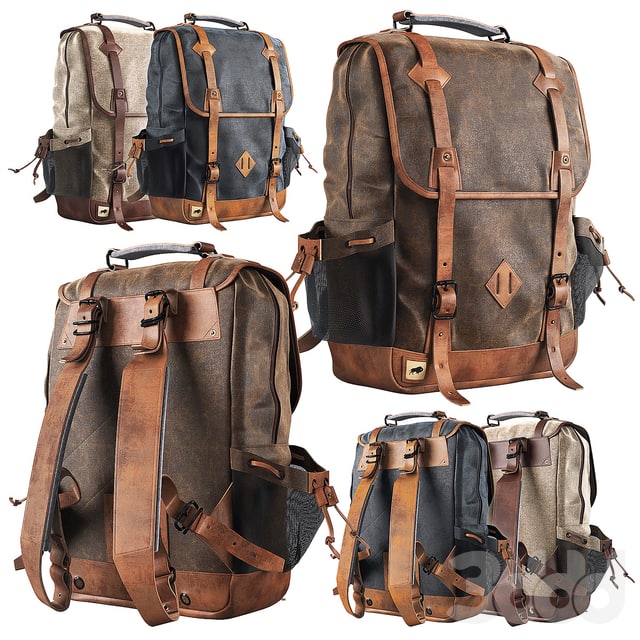 DAKOTA WAX CANVAS COMMUTER TRAVEL BACKPACK