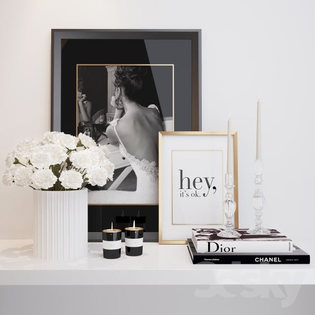 Decorative set with the console set