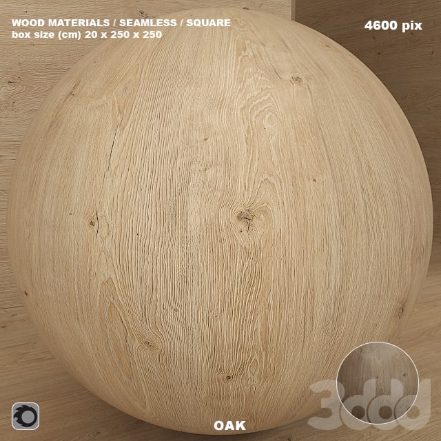 Wood / oak material (seamless) - set 73
