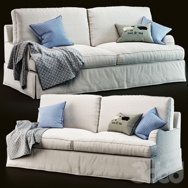 Sofa with PB English arm with sliding cover