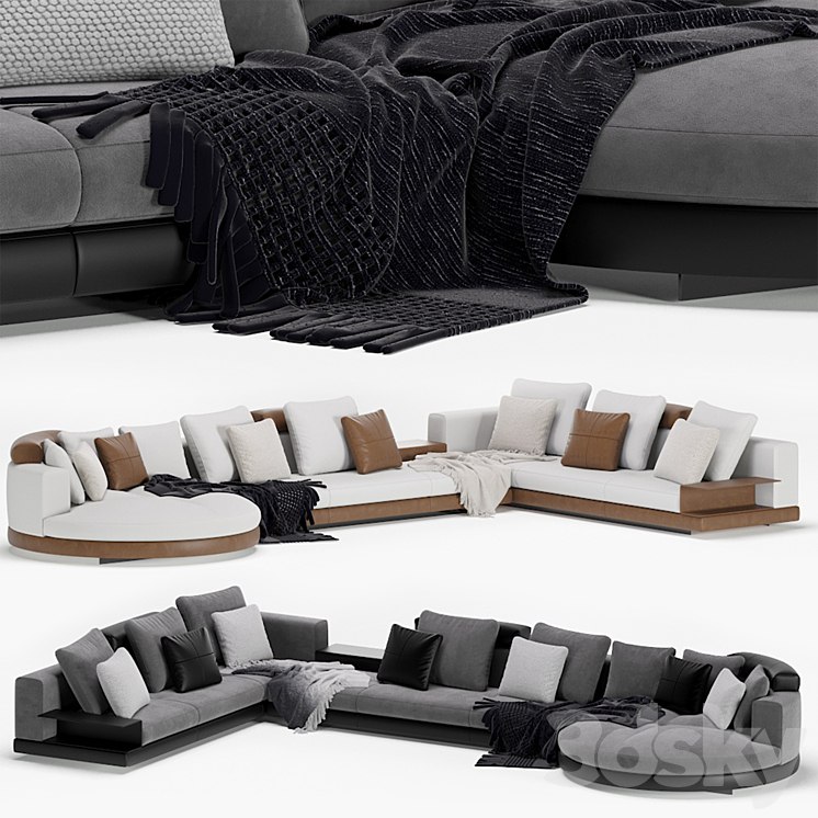 Minotti modular connery sofa