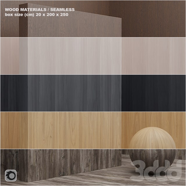 Material wood / veneer (seamless) - set 10