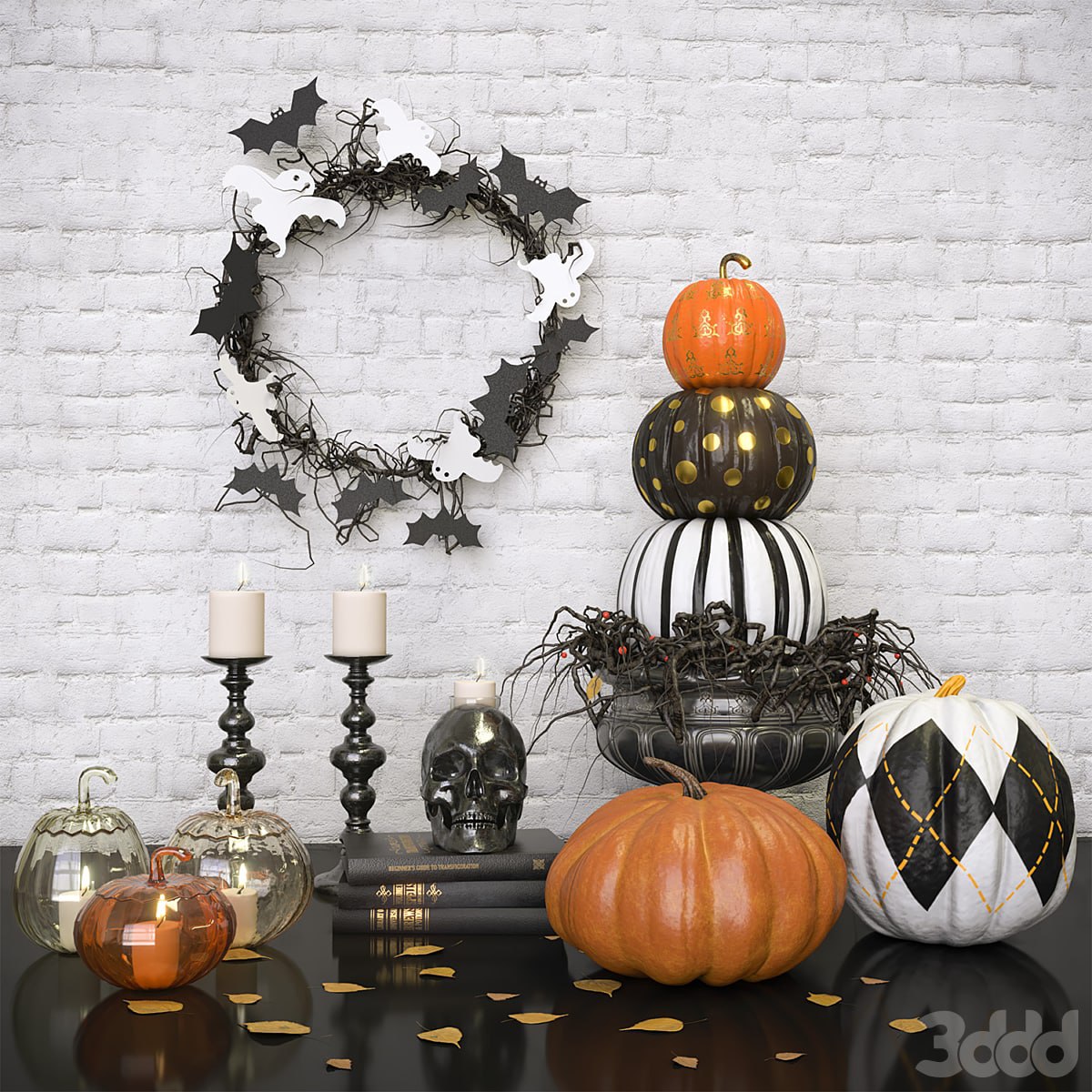 Halloween decor set