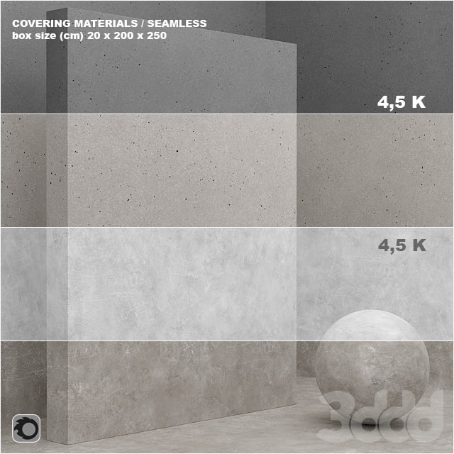Material (seamless) - coating, concrete, plaster set 49