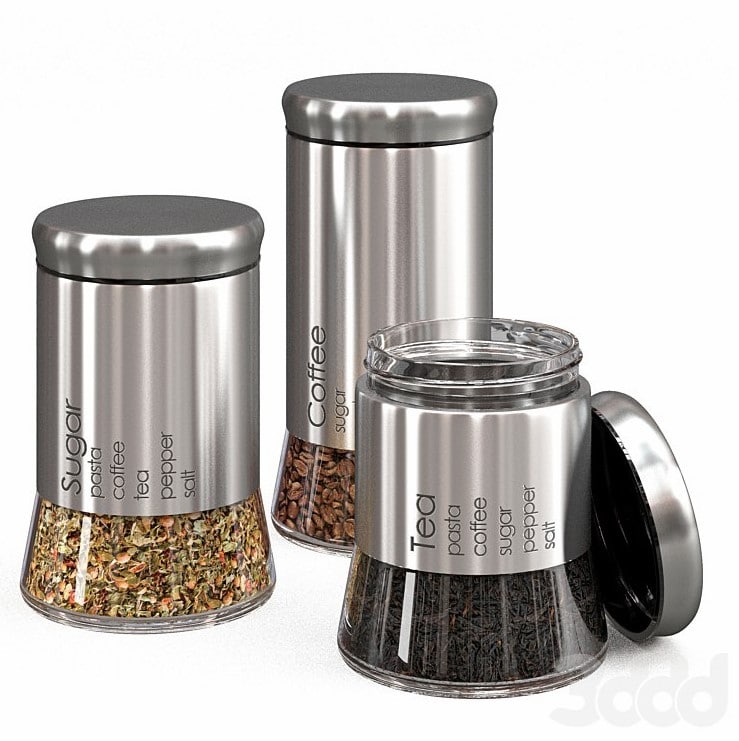 Set of spice jars