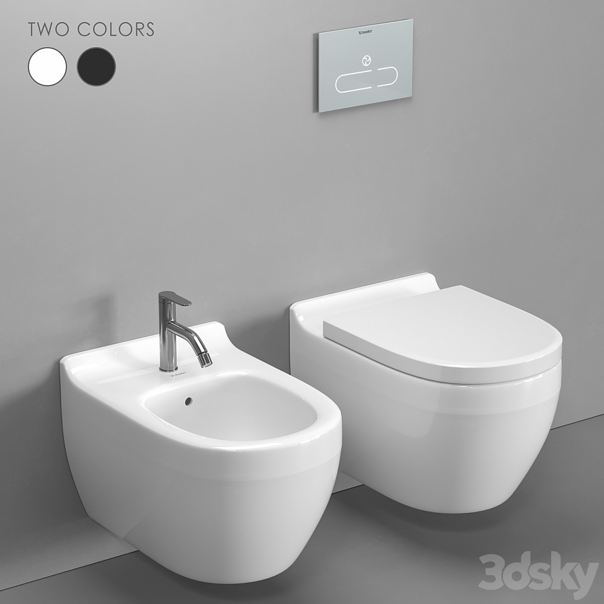 Duravit Starck 3 wall-hung toilet and bidet