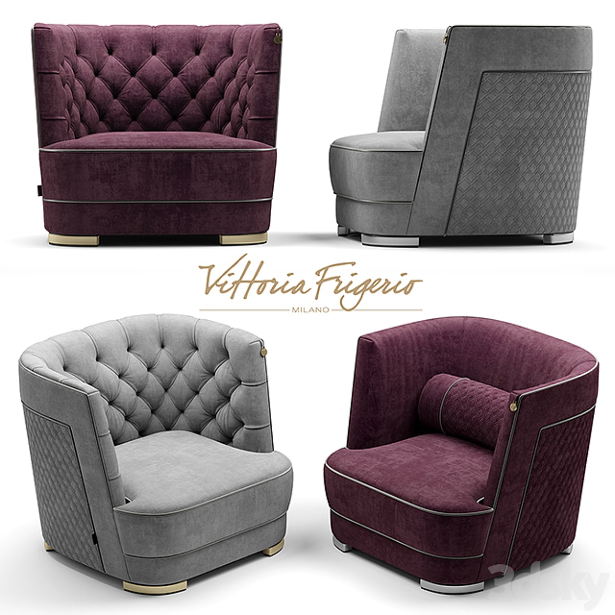 Armchair vittoria frigerio GREPPI