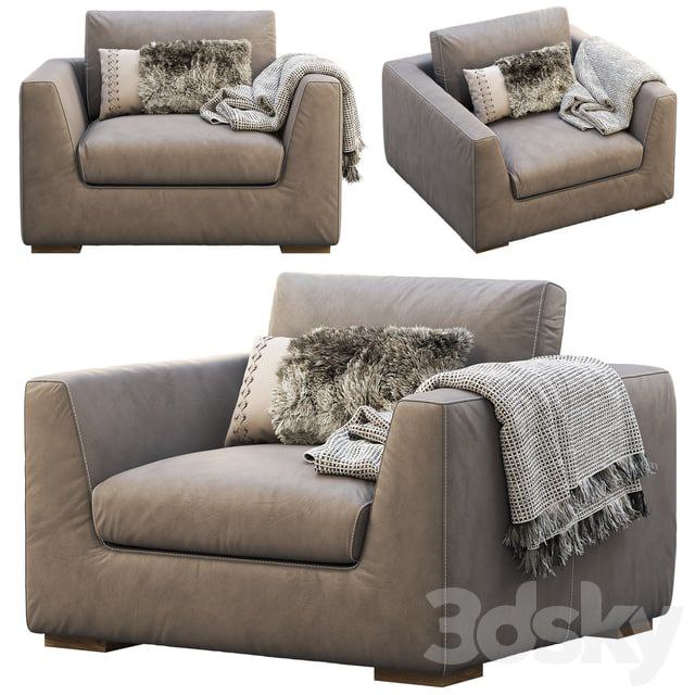 RH Modena Taper Arm Chair