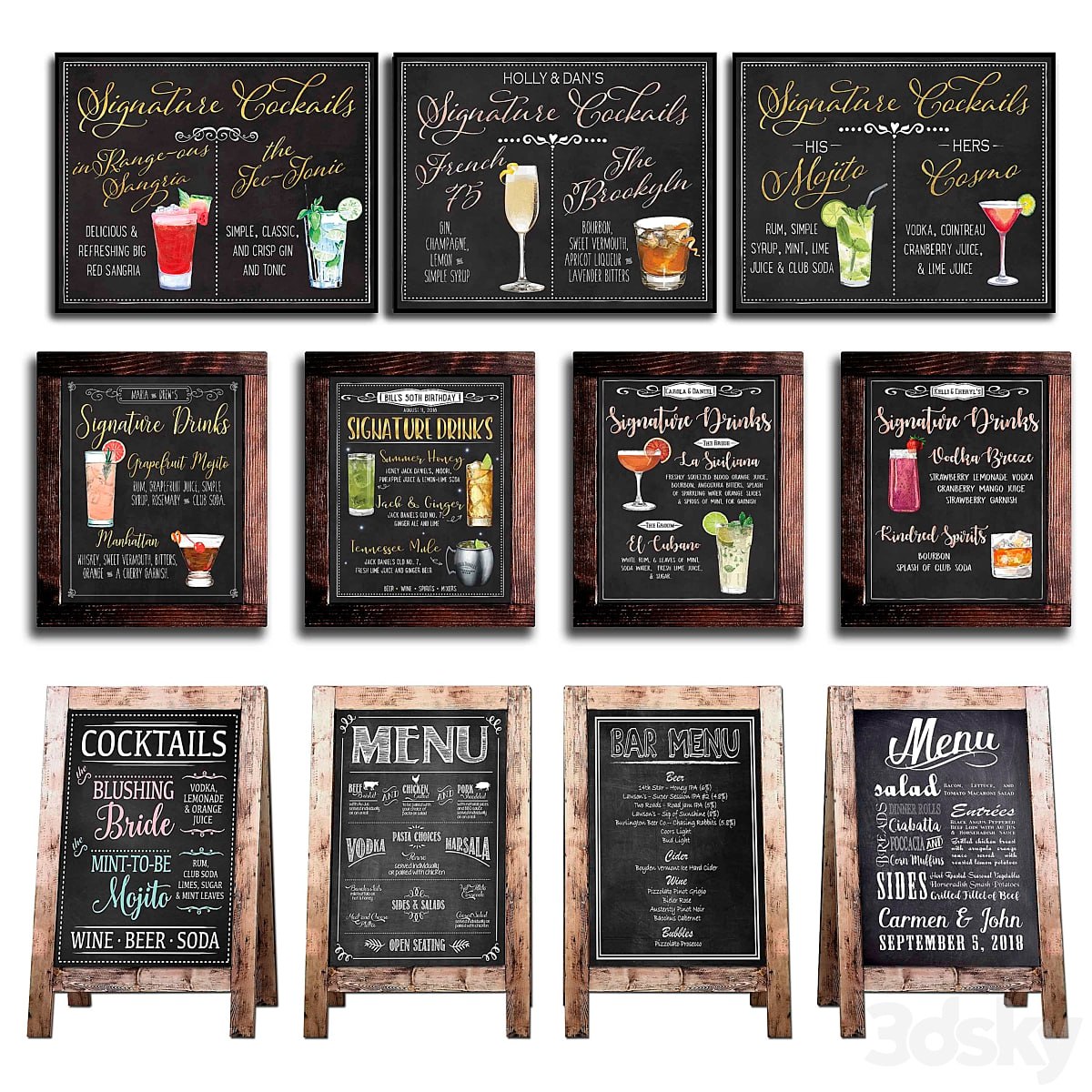 Chalkboard for cafe 1