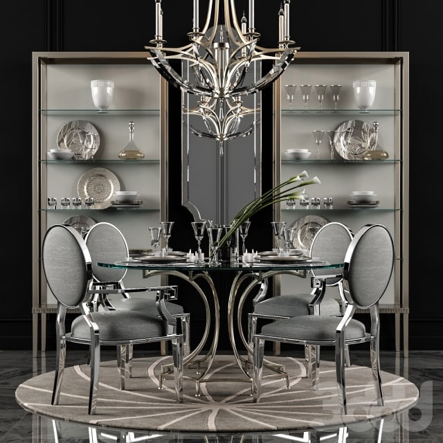 Miramont Round Dining Table (Bernhardt)