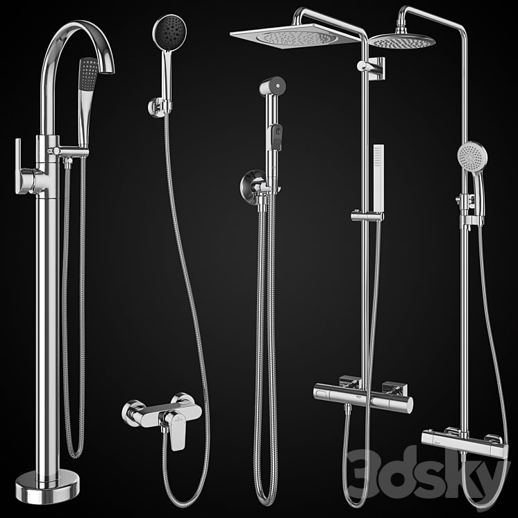 Shower systems and hygiene showers Ravak | GROHE | Villeroy & Boch | set 92