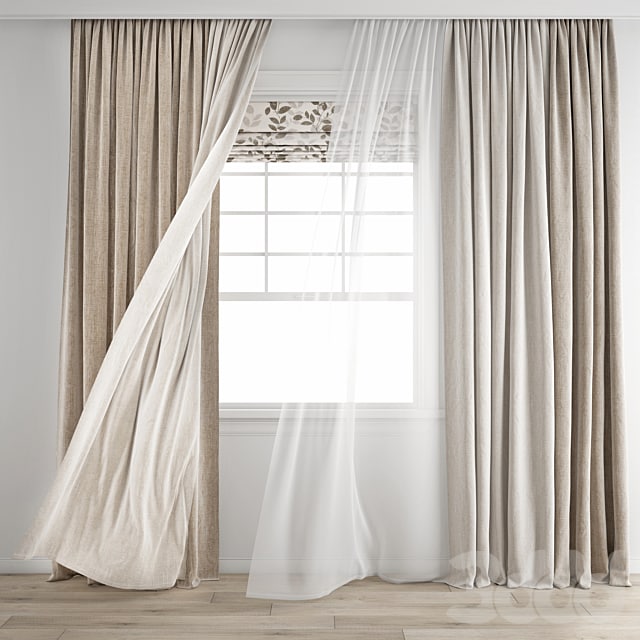 Curtain 345 / Wind blowing effect 8