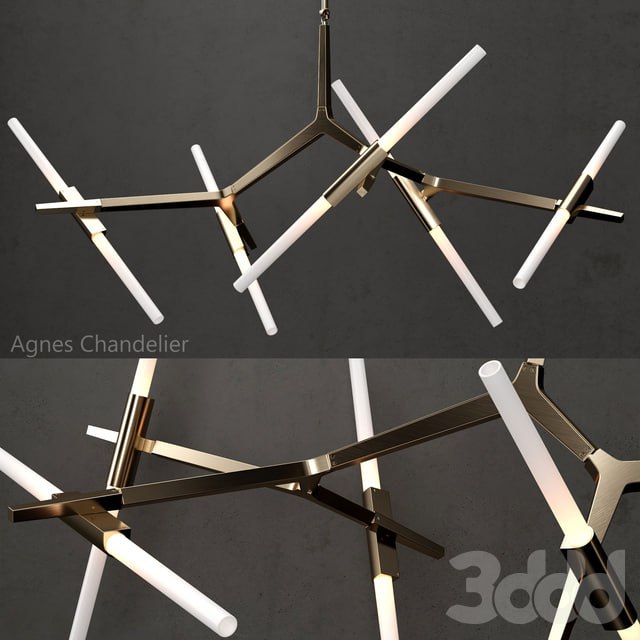 Agnes Chandelier 10 lights GOLD