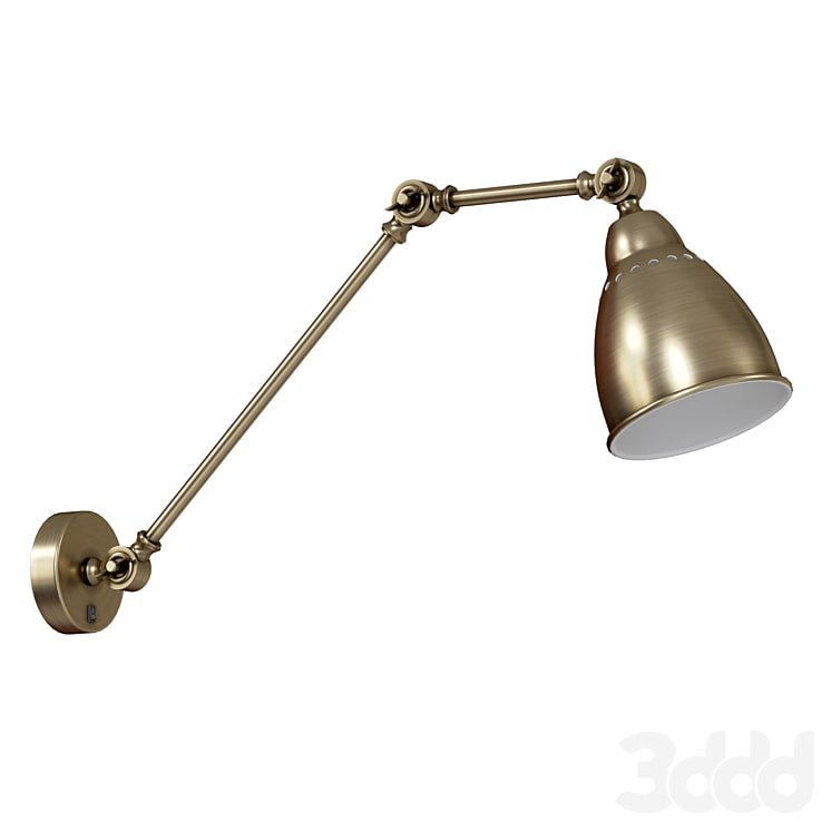 Wall lamp with switch A2055AP-1AB, 1BK, 1GY, 1SS, 1WH