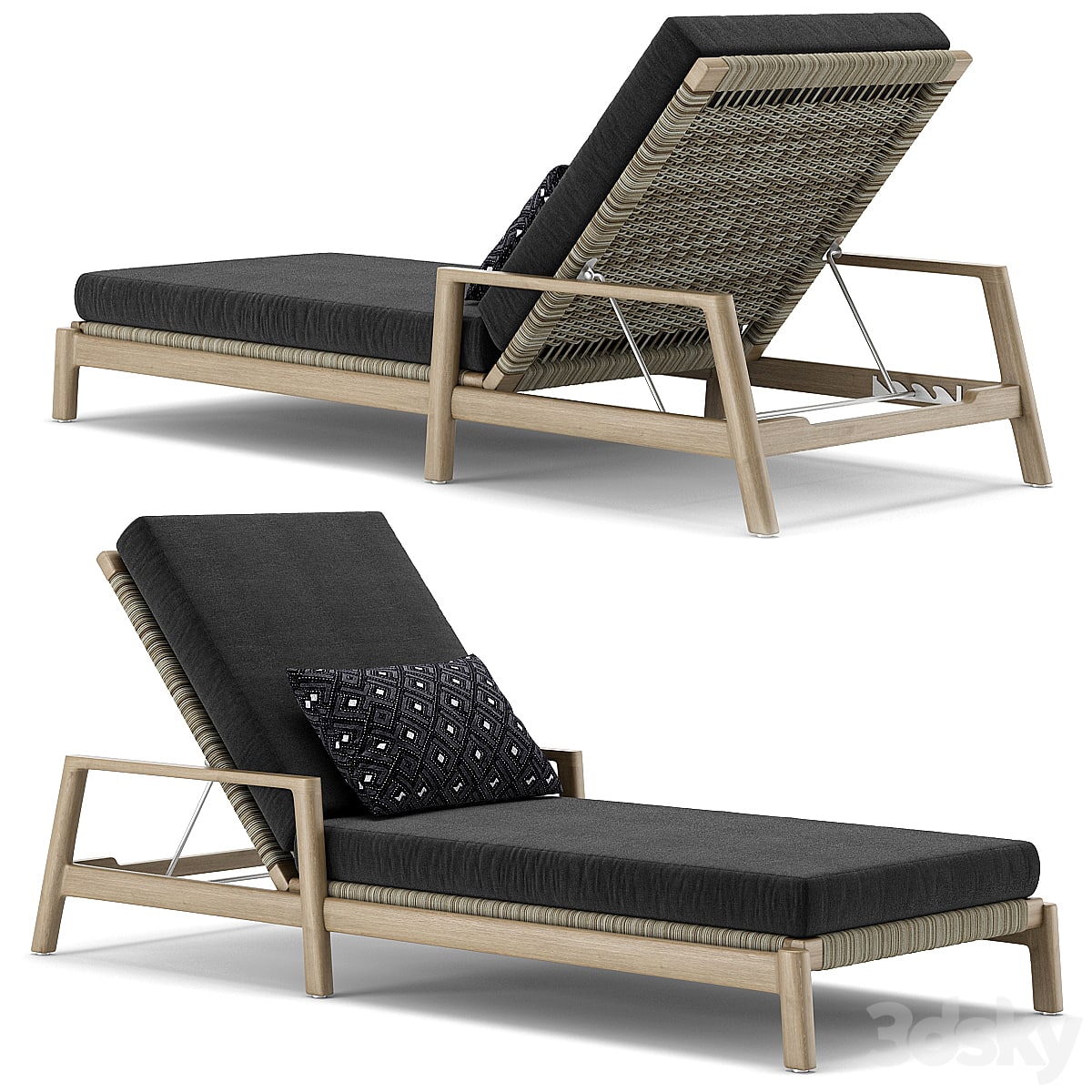 RH Outdoor Mesa chaise