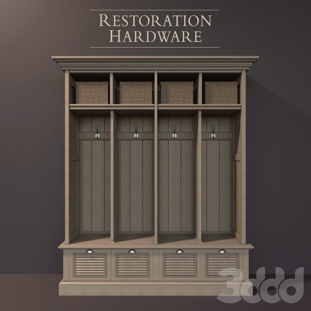 Wardrobe "RH SHUTTER 4-BIN ENTRY LOCKER"