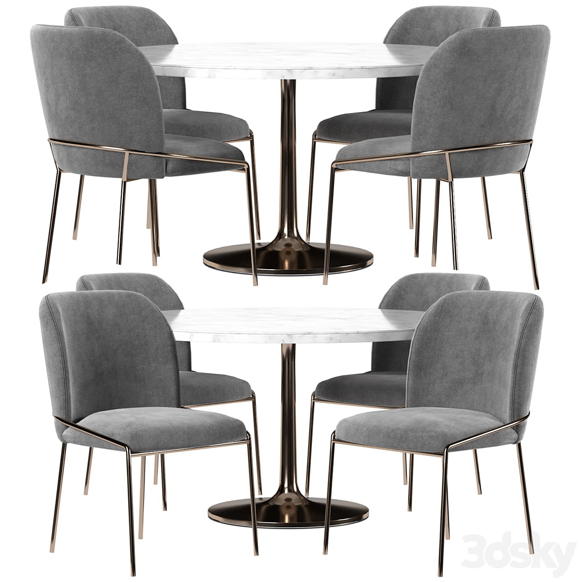 West elm & Crate and Barrel dining set