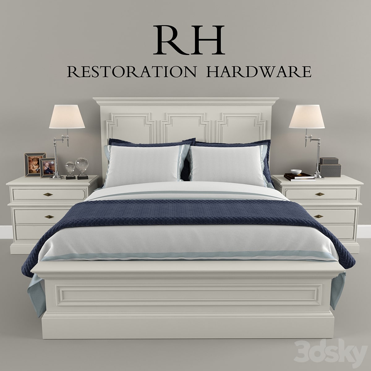 Restoration Hardware Panel Montpellier bed