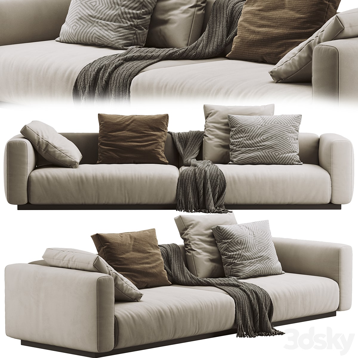 Flexform Lario Sofa 3 seats