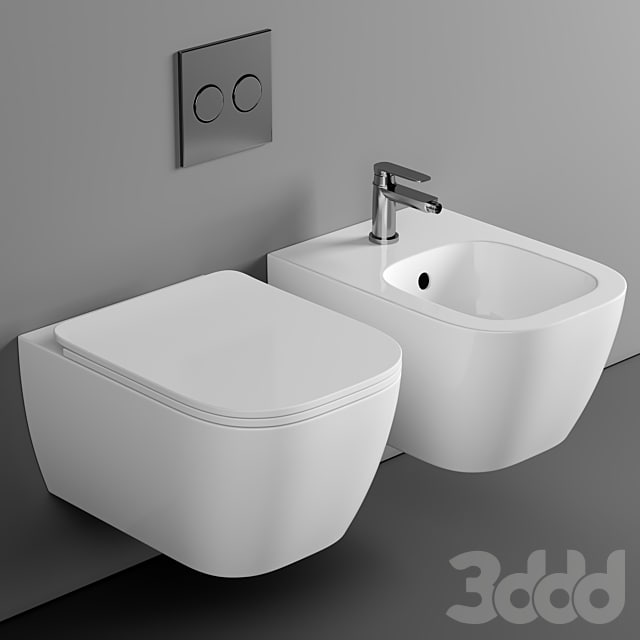 BagnoDesign Attache Rimless Wall Hung Toilet