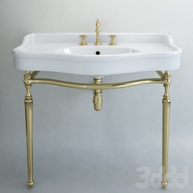 Classical sink with mixer and siphon factory Sbordoni