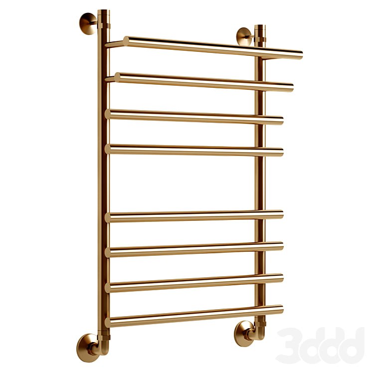 Water heated towel rail EWRIKA Medea Pr 80x50, gold