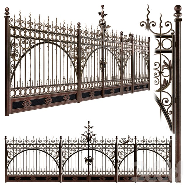 Forged gate wickets and fences N2