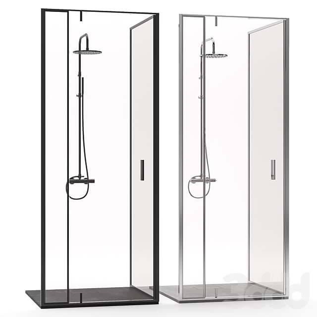 Shower cabin with shower system by Carlo Frattini