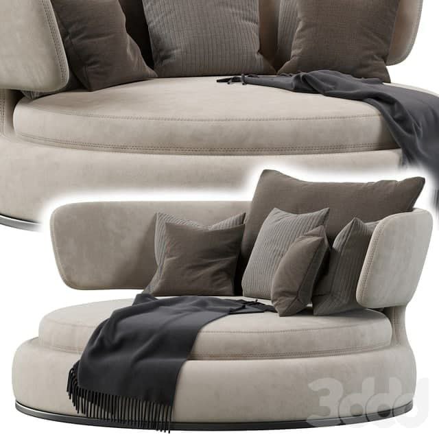 Amoenus Soft Maxalto Swivel Sofa