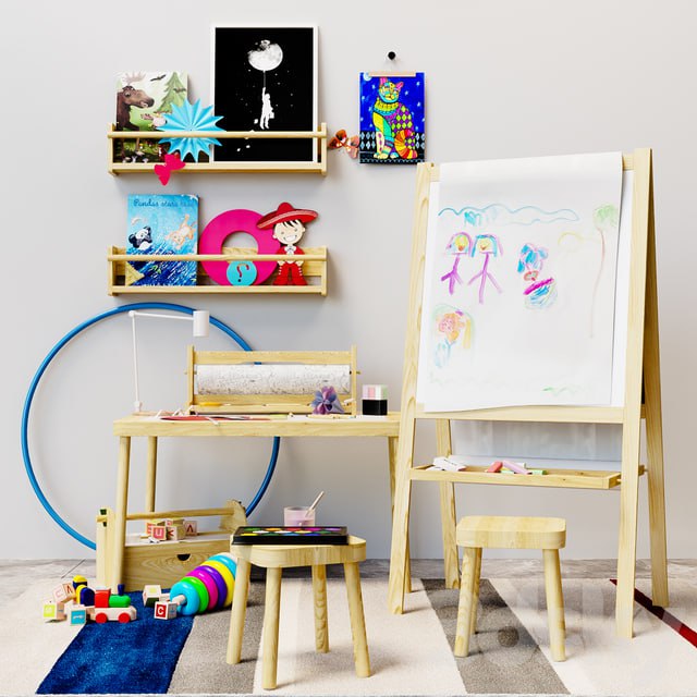 Children's decor easel Ikea