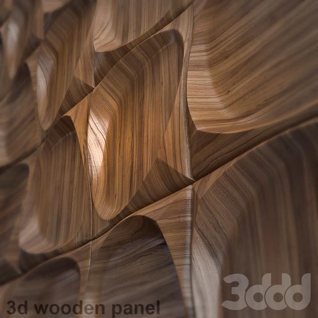 wooden 3d panel 2