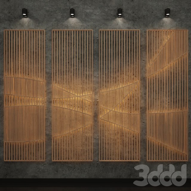 The panel on the wall