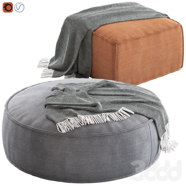 Globewest Orlando Seamed Ottoman