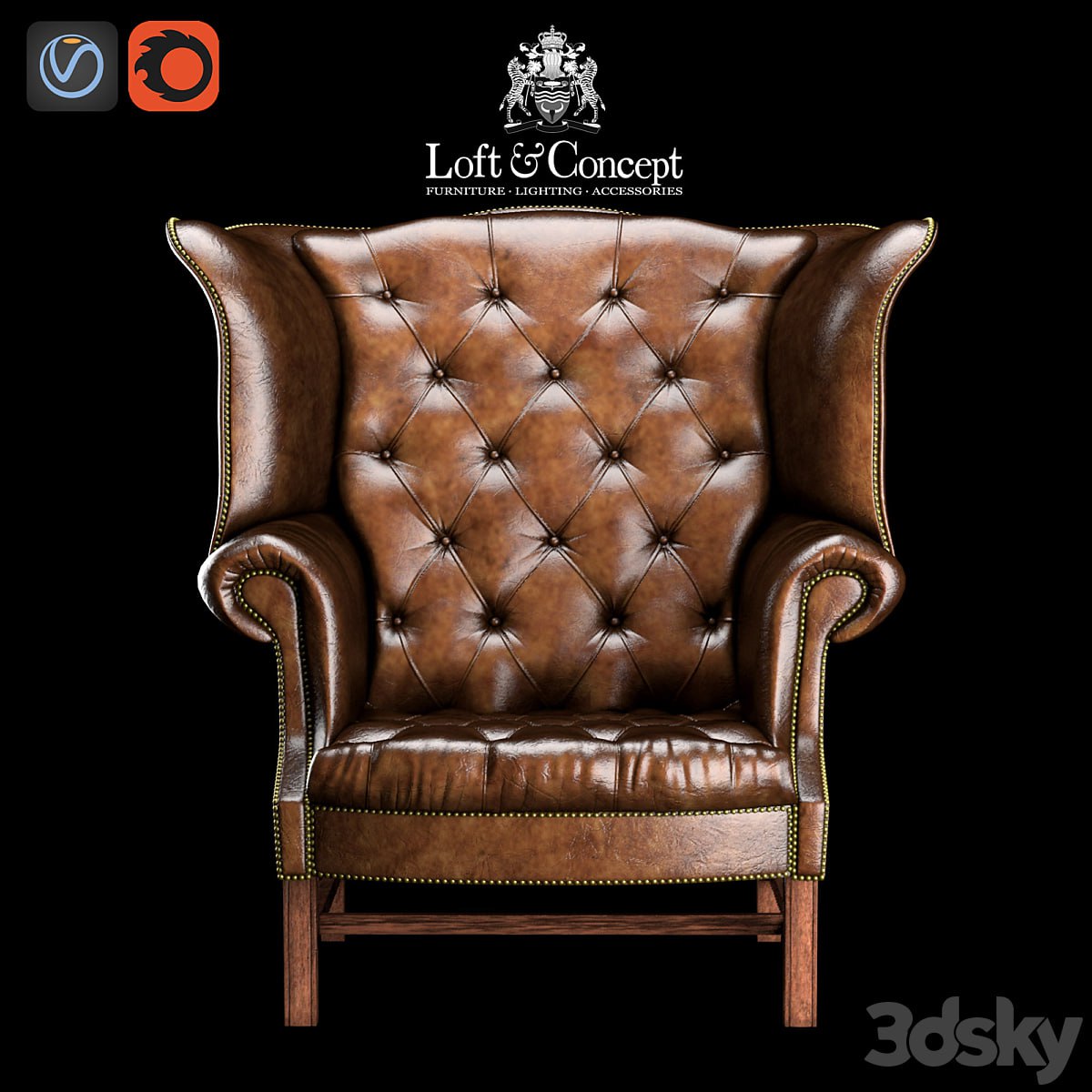 CHESTERFIELD HIGH BACK WING CHAIR -concept