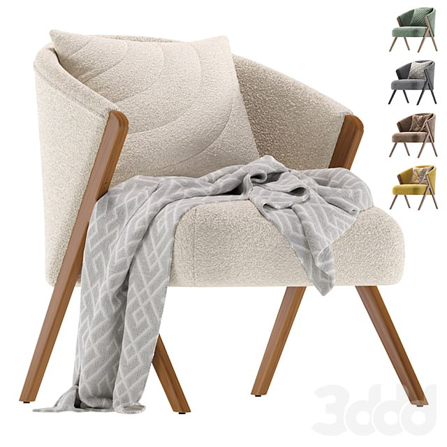 Upholstered Boucle Armchair Zara Home
