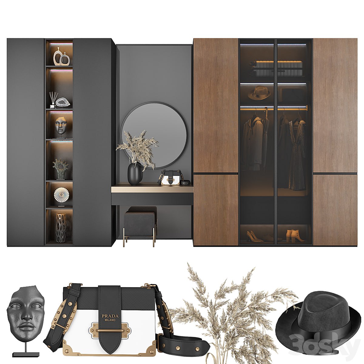 Hallway furniture composition 102